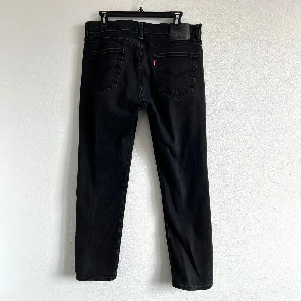 Levi's Strauss & Co 511 Mens Black Straight Leg Red Tab Jeans W34 L30